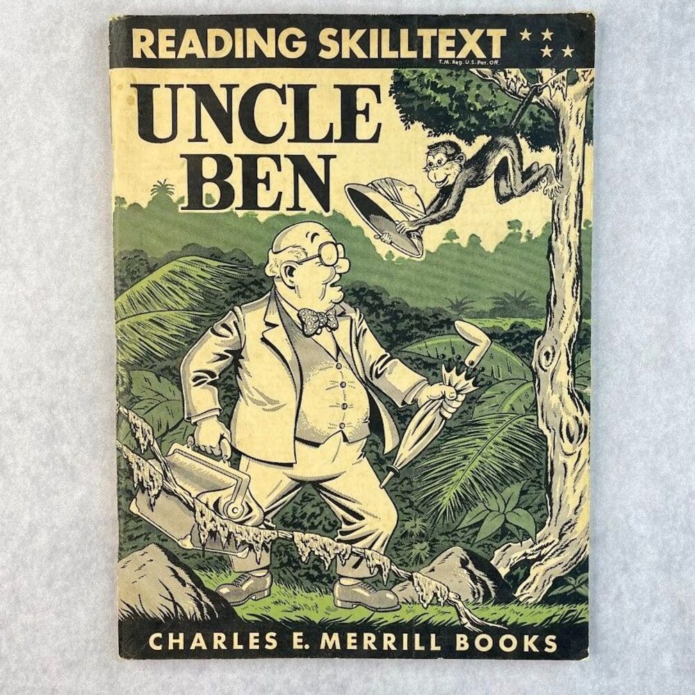 Vintage 1956 Weekly Reader Elementary Workbook Uncle Ben Reading Skill Text Book